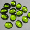 7x9 mm Oval - Gorgeous Peridot Green Colour - Quartz - eye Clean Cabochon 10 pcs